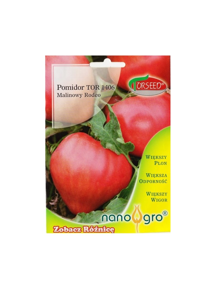 Tomat 'Malinowy Rodeo' 0,2 g, nano gro