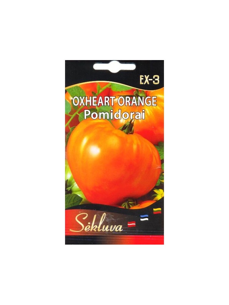 Pomidorai valgomieji 'Oxheart Orange' 0,1 g