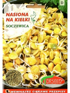 Soczewica - nasiona na kiełki 20 g