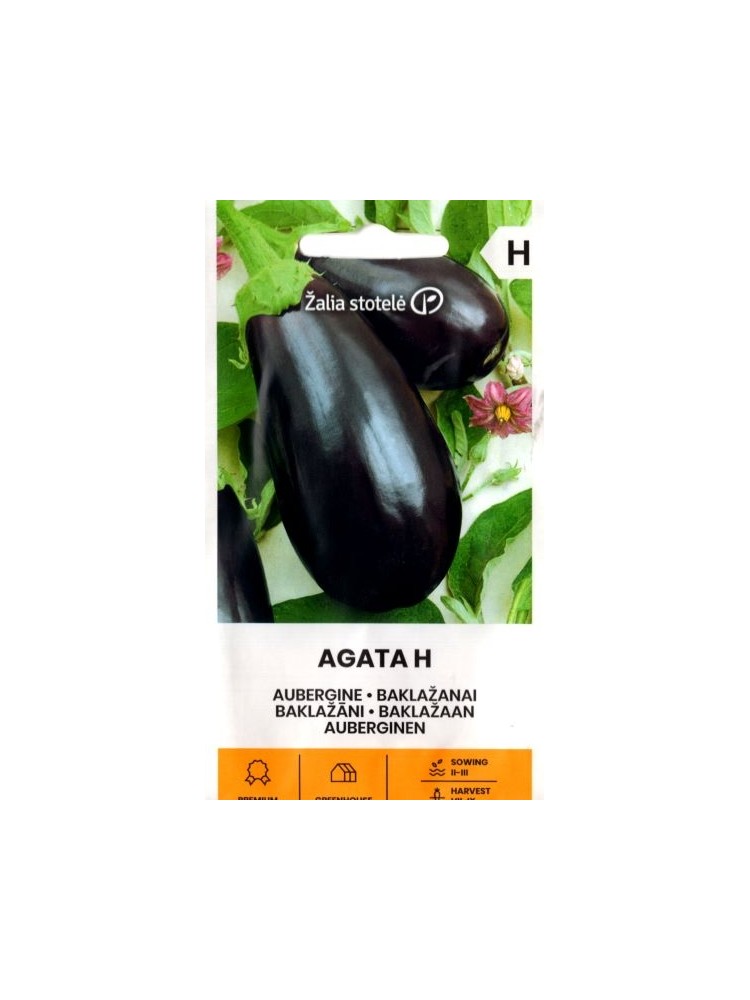 Baklažanai 'Agata' H, 0,1 g
