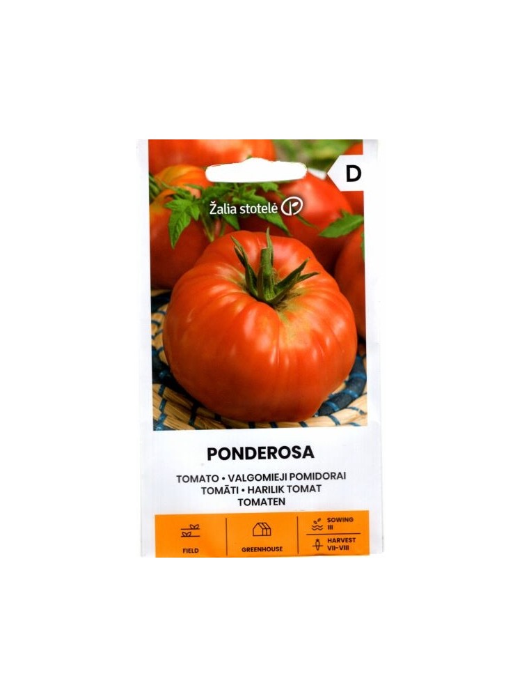 Pomidorai valgomieji 'Ponderosa' 0