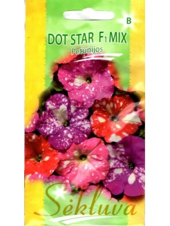 Petunijos darželinės 'Dot Star' H mix, 10 sėklų