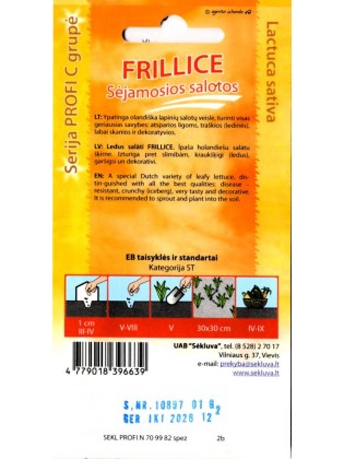 Salotos sėjamosios 'Frillice' 0,1 g