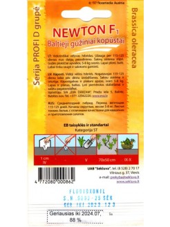 Kopūstai baltagūžiai 'Newton' H, 25 sėklos