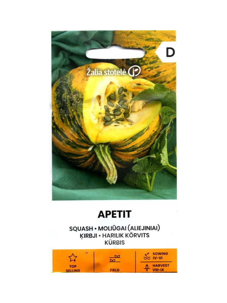 Moliūgai aliejiniai 'Apetit' 2 g