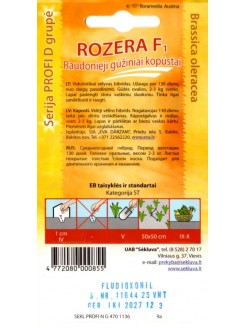 Kopūstai raudongūžiai 'Rozera' F1, 25 sėklos