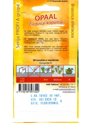 Kopūstai žiediniai 'Opaal' 30 sėklų